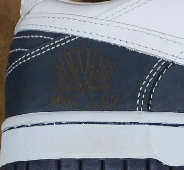 Nike Dunk Low Sole Collector Yankee #116 Navy Blue White...