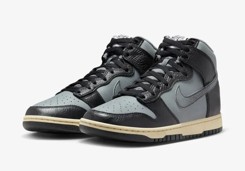 Nike SB Dunk High Classics Smoke Grey Beach Black White DV7216-001