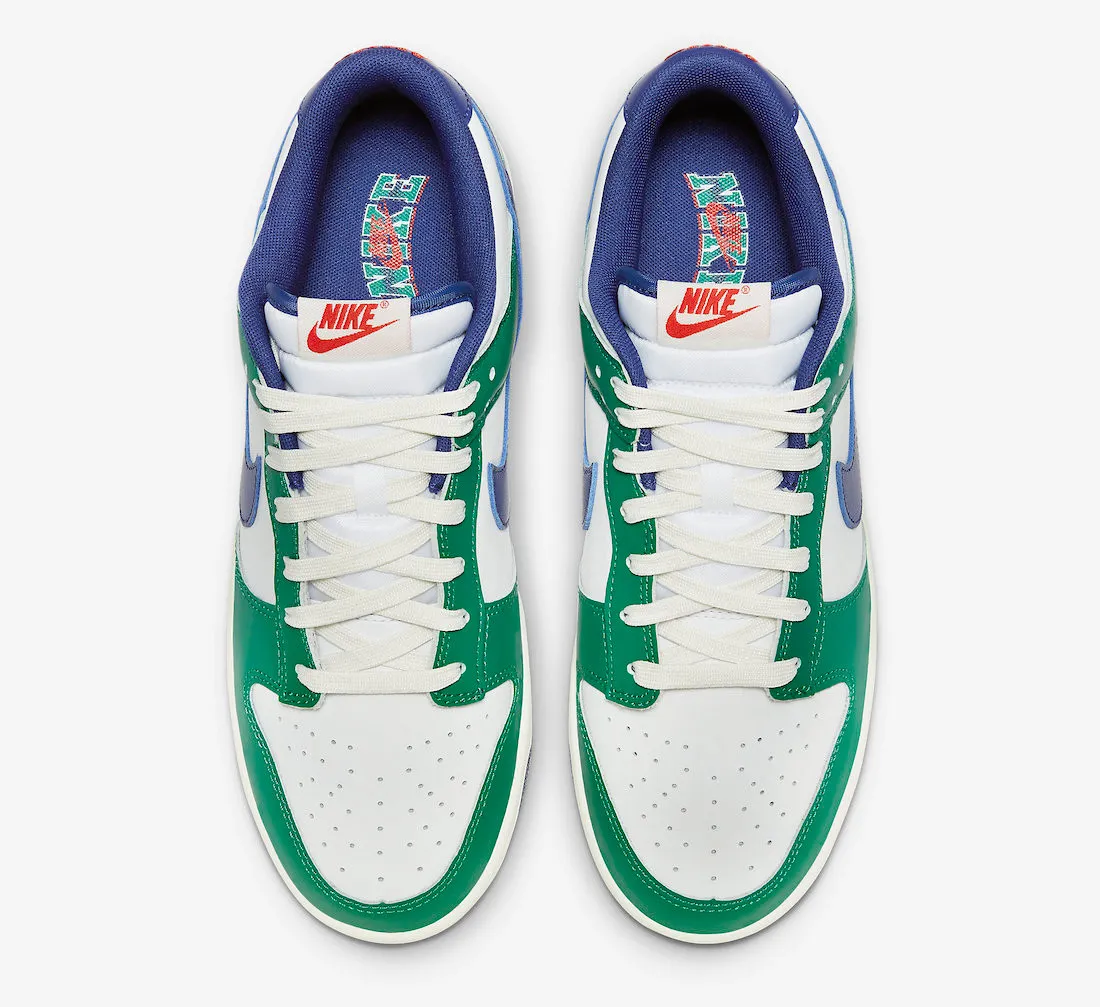 Nike SB Dunk Low Gorge Green Deep Royal Blue Sail FQ6849-141