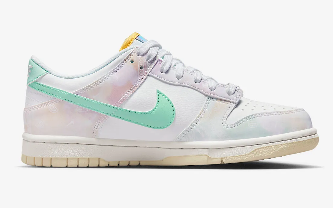 Nike SB Dunk Low GS Pastel Paisley White Phantom Mint Foam FJ7707-131