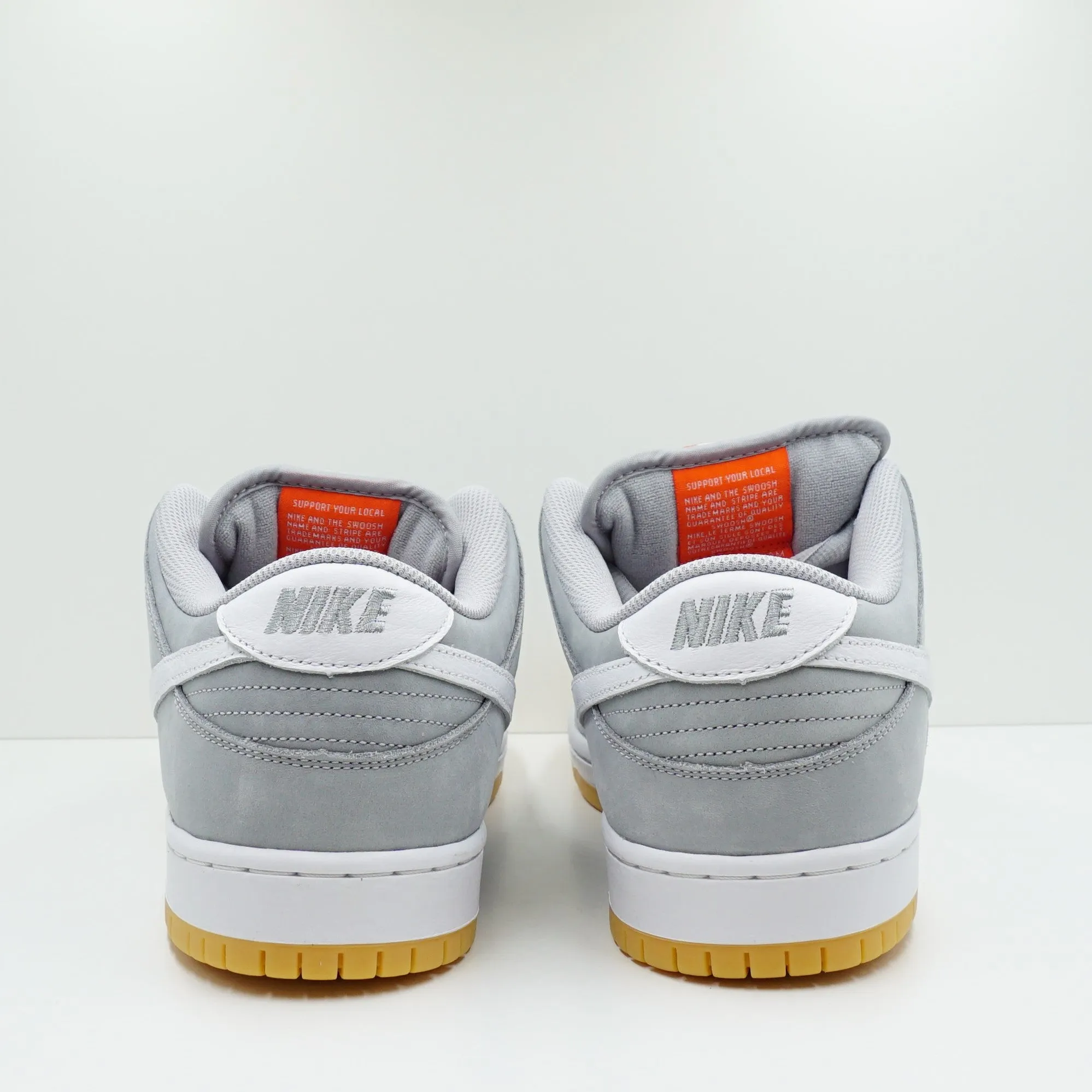 Nike SB Dunk Low Pro ISO Orange Label Wolf Grey Gum