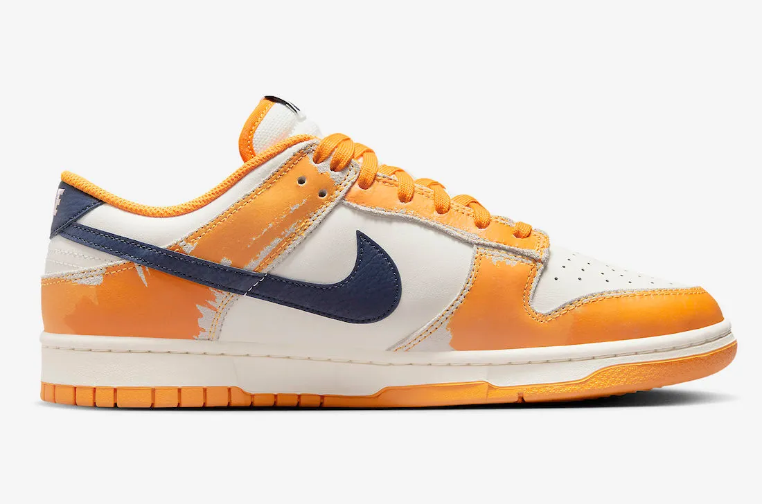 Nike SB Dunk Low Wear And Tear Sail Laser Orange Sundial Obsidian FN3418-100