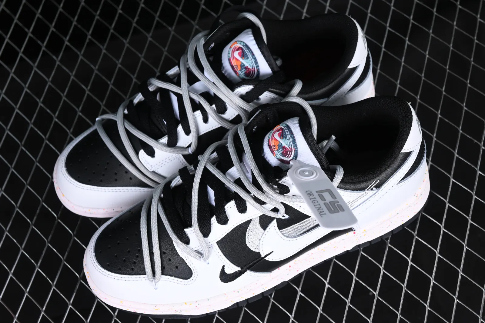 Nike SB Dunk Low White Black Grey Multi Color FD4623-139