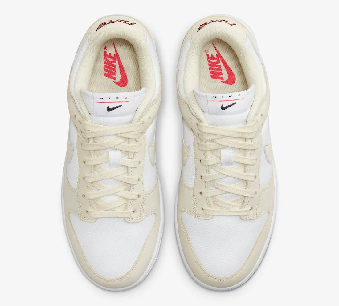 Nike SB Dunk Low White Coconut Milk Black Siren Red DZ2710-100