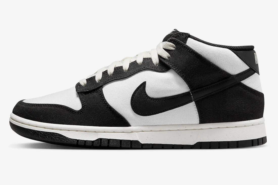 Nike SB Dunk Mid Panda Sail Black White DV0830-102