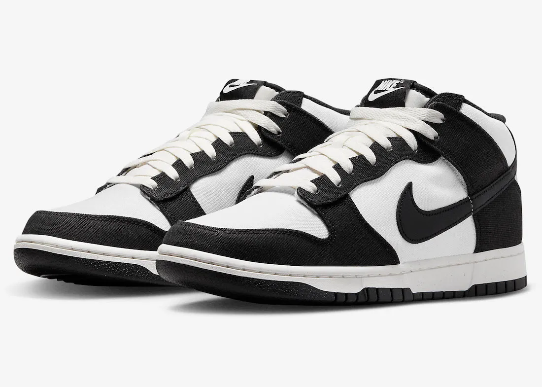 Nike SB Dunk Mid Panda Sail Black White DV0830-102