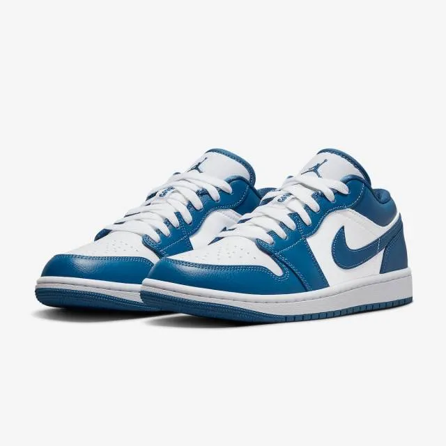 Nike Women's Air Jordan 1 Low (Marina Blue/ White/ Dark ...