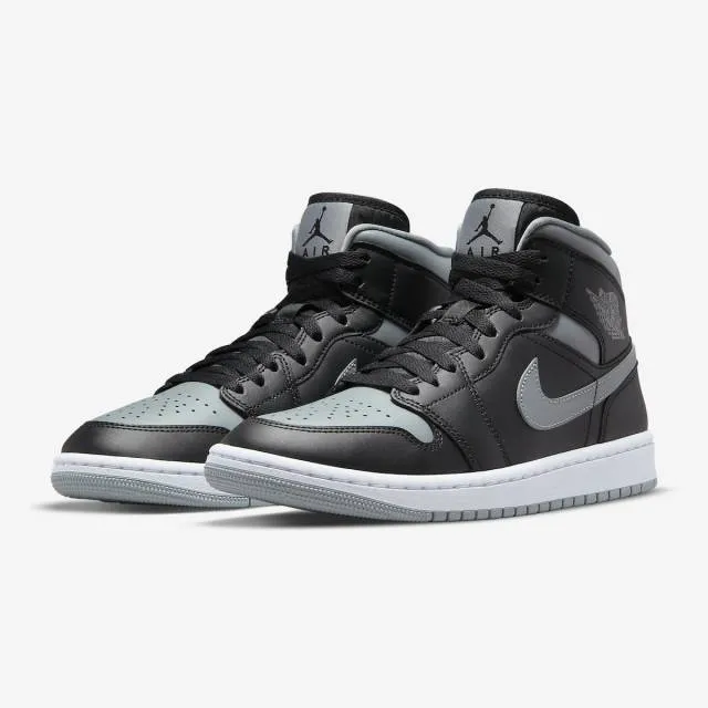 Nike Women's Air Jordan 1 Mid (Shadow/ Black/ Grey/ Whit...