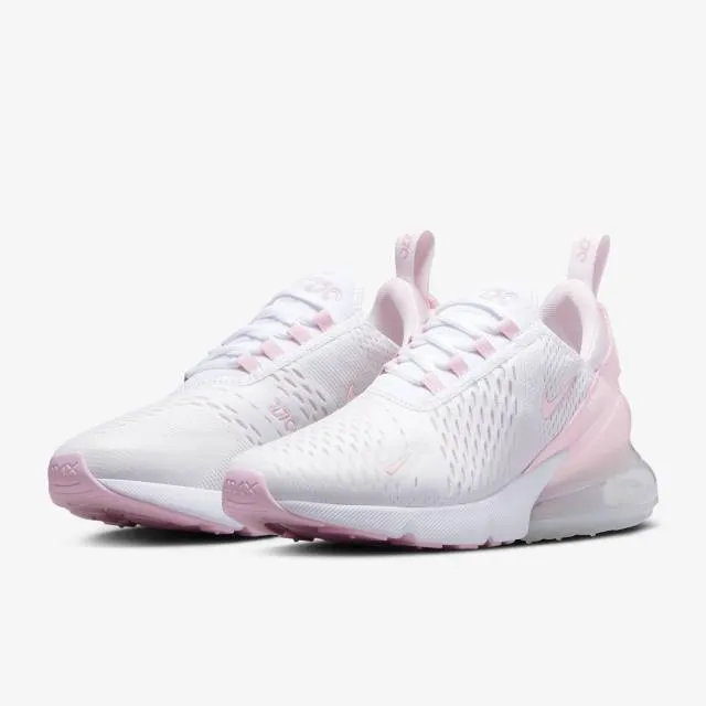 Nike women's air max 270 (white soft pink/ white/ pearl pink/ football grey/ medium soft pink) sizes