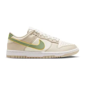 Nike women's dunk low (pale ivory oil green/ cream/ pale ivory/ oil green/ white/ laser orange/ sand