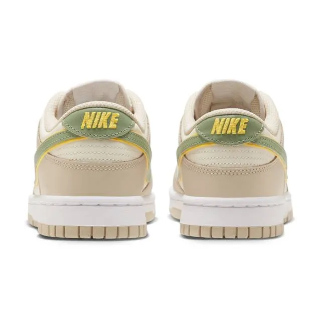 Nike women's dunk low (pale ivory oil green/ cream/ pale ivory/ oil green/ white/ laser orange/ sand