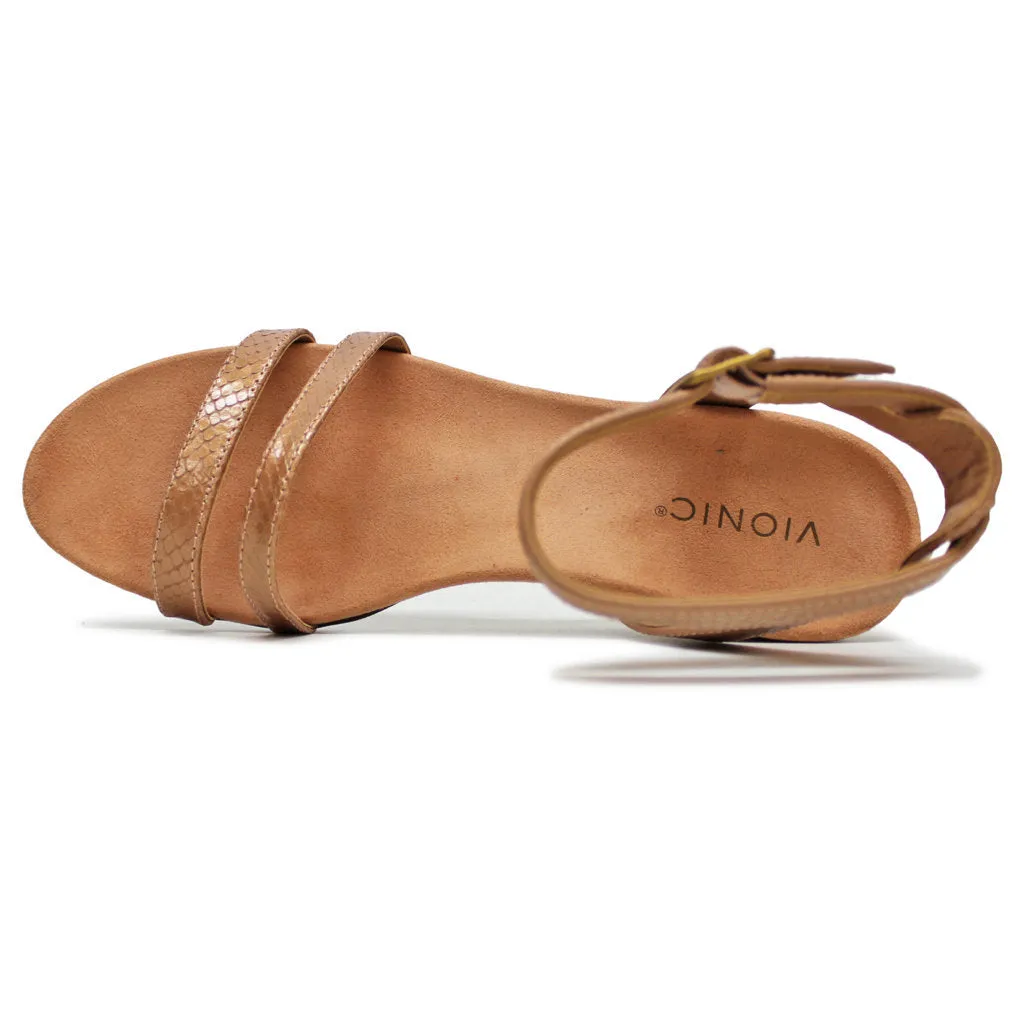 Orlanda Leather Women's Wedge Sole Sandals