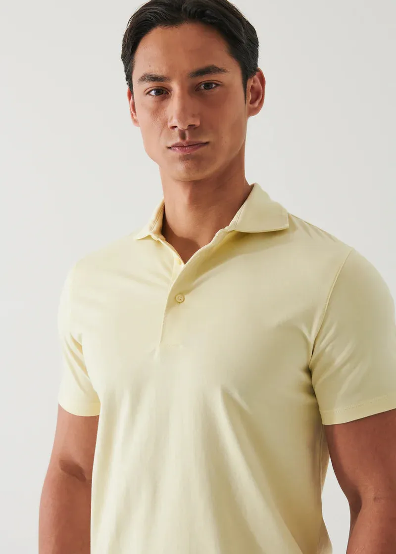 Patrick Assaraf Knit Polo- Buttercup