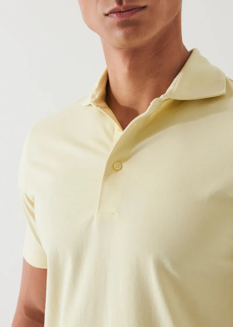 Patrick Assaraf Knit Polo- Buttercup