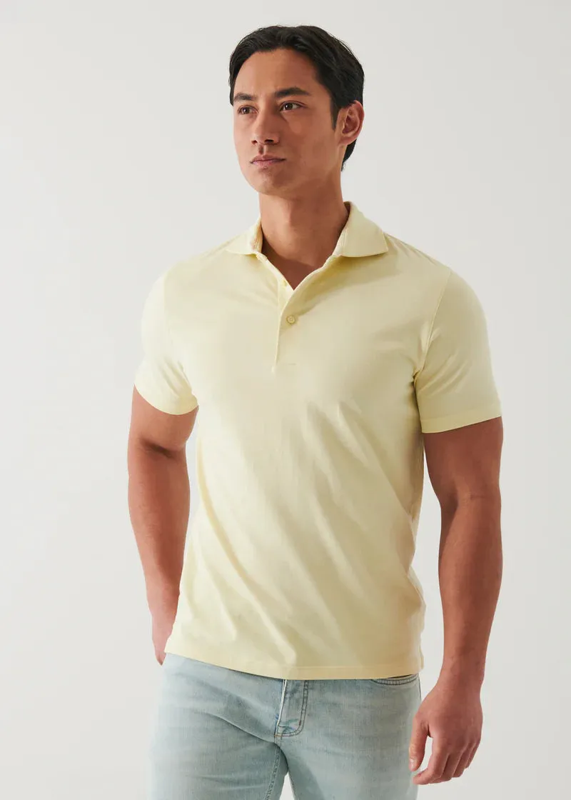 Patrick Assaraf Knit Polo- Buttercup