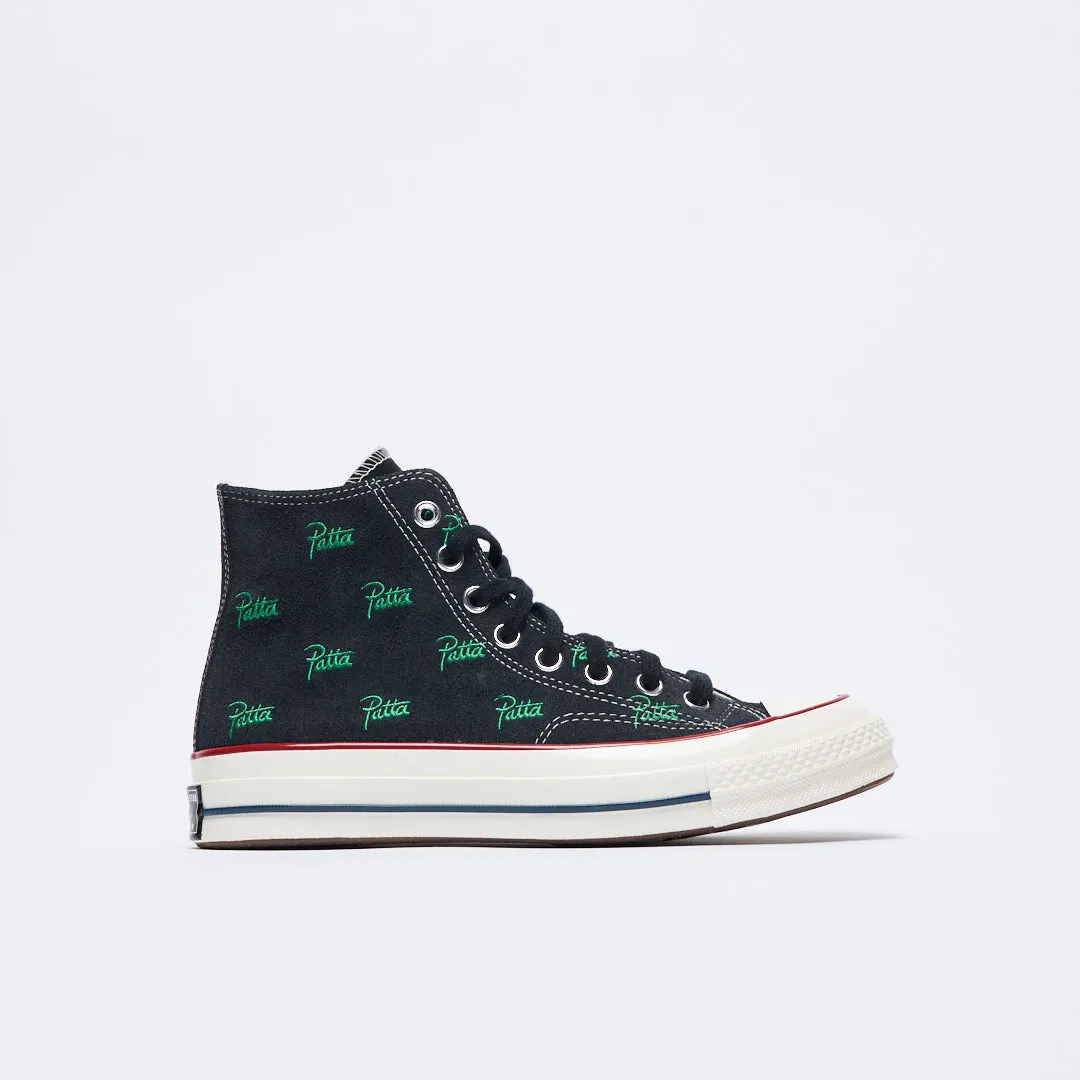 Patta x Converse - Chuck 70 Hi (Black/Jolly Green)