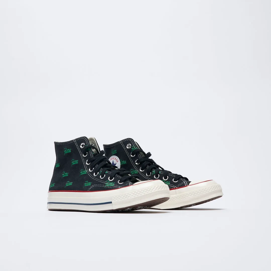 Patta x Converse - Chuck 70 Hi (Black/Jolly Green)