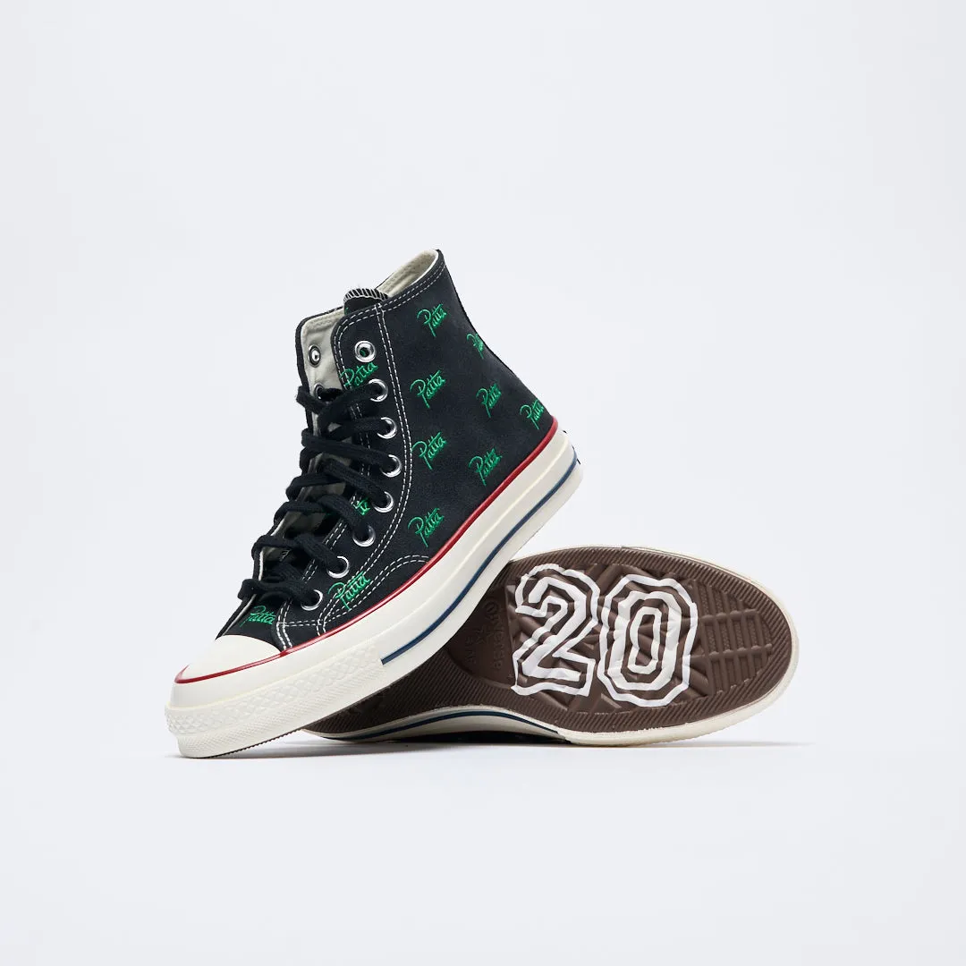 Patta x Converse - Chuck 70 Hi (Black/Jolly Green)