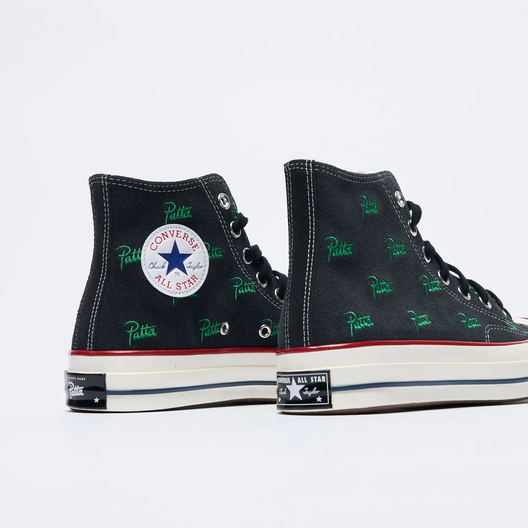 Patta x Converse - Chuck 70 Hi (Black/Jolly Green)