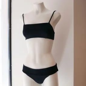 Paula Bikini Bottom - Textured Black