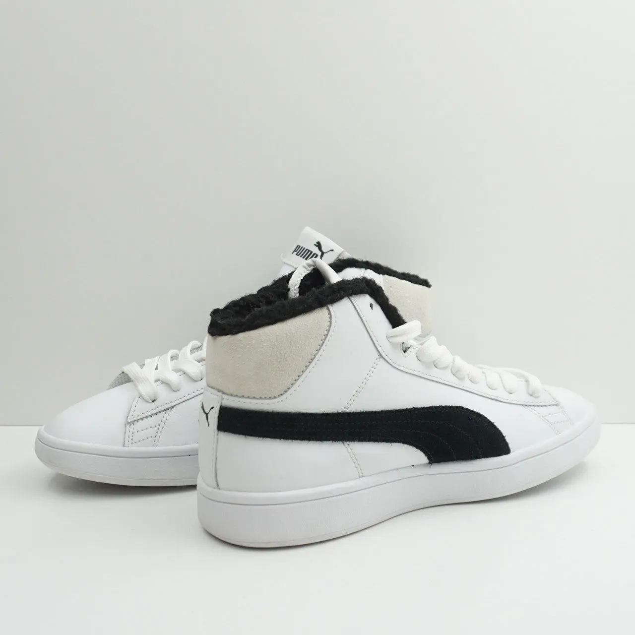 Puma High Black White Suede