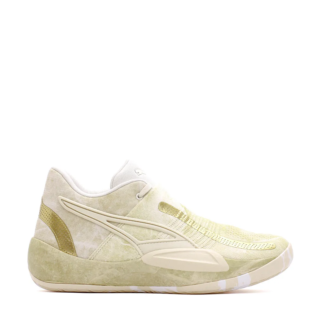 Puma Men Rise Nitro Nephrite Frosted Ivory Metallic Gold 378279-01