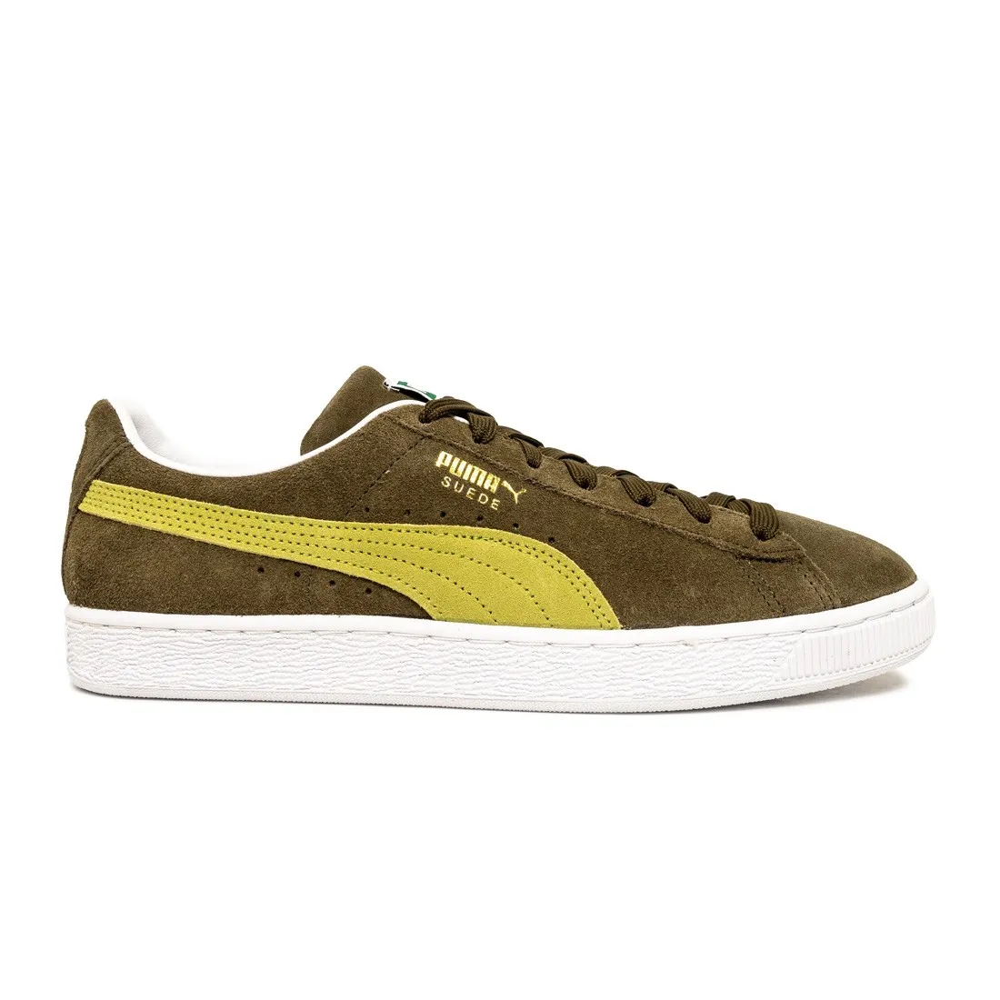 Puma Men Suede Classic XXI (green / deep olive / tart apple / puma white)