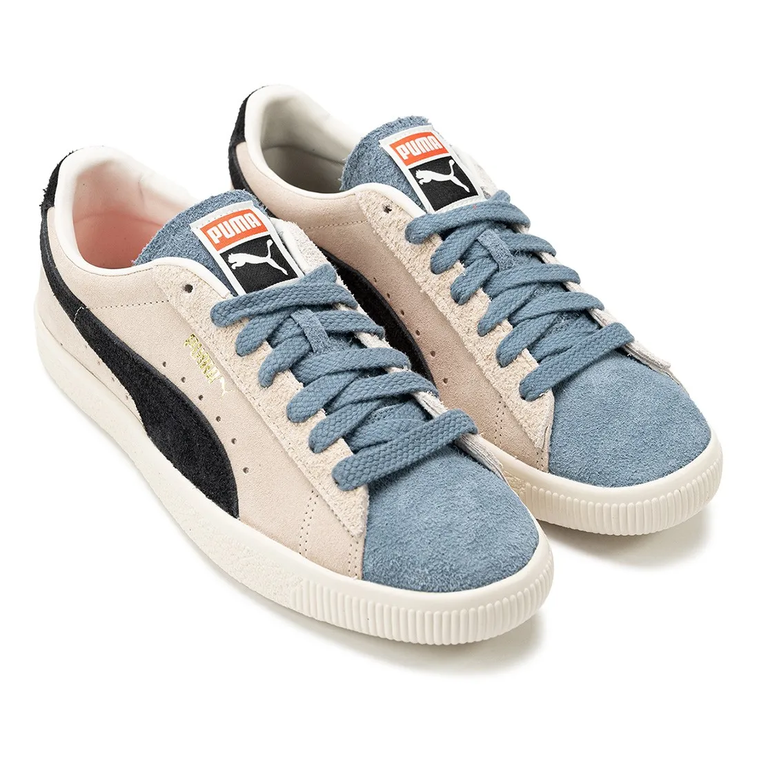 Puma Men Suede VTG WTFormstripe (white / whisper white / peyote / china blue)