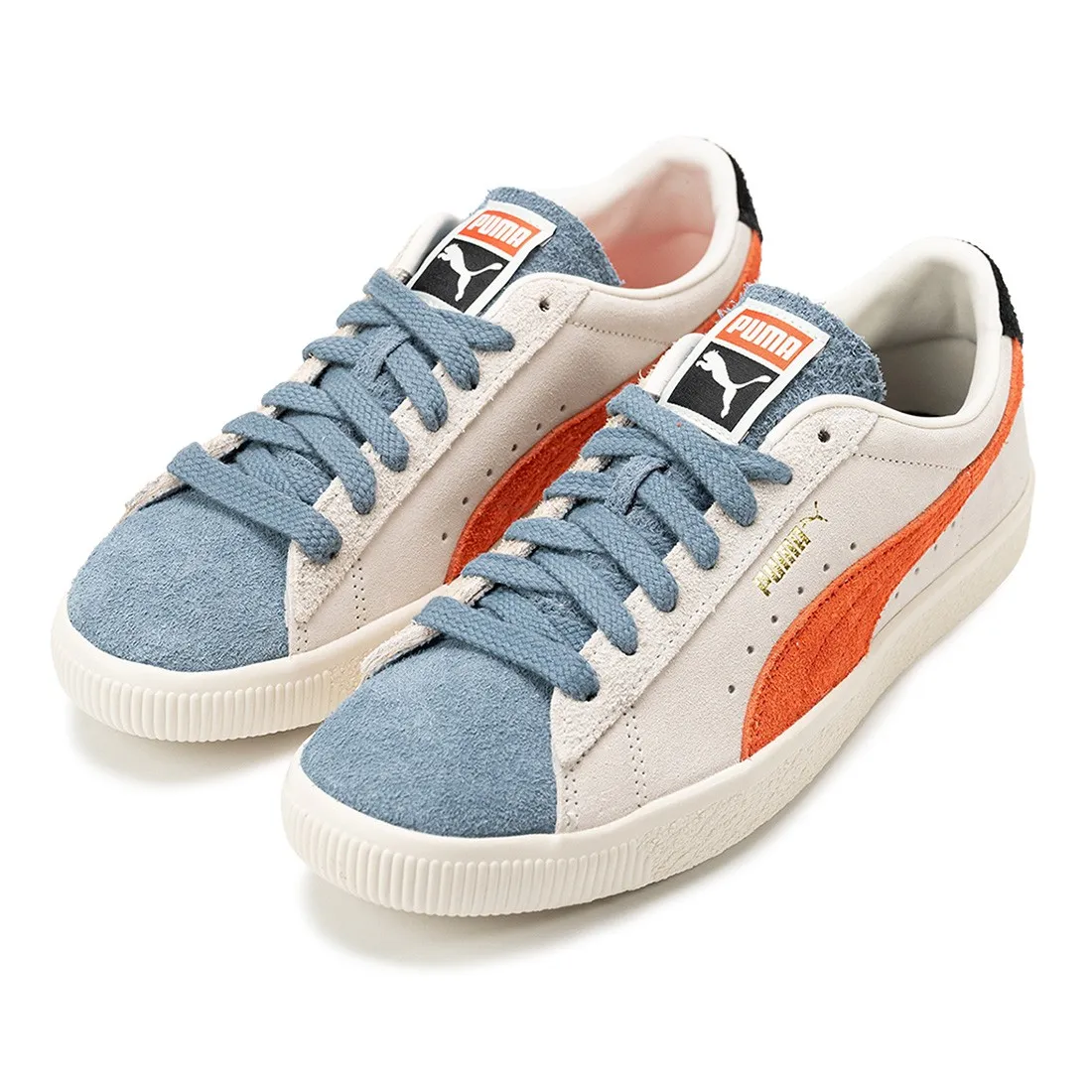 Puma Men Suede VTG WTFormstripe (white / whisper white / peyote / china blue)