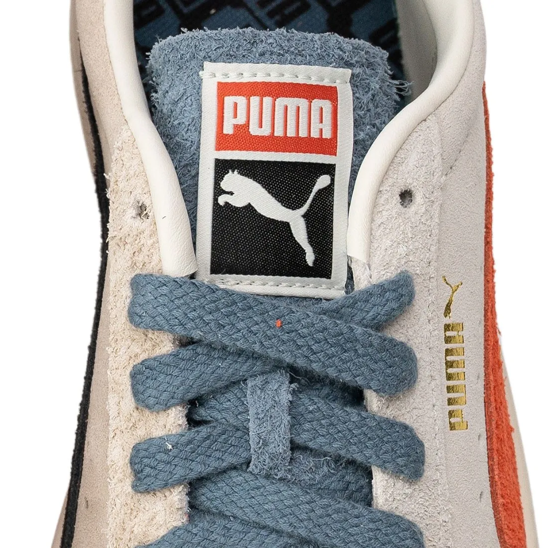 Puma Men Suede VTG WTFormstripe (white / whisper white / peyote / china blue)