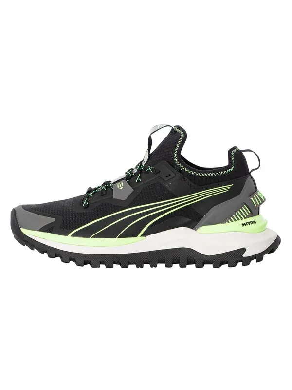 Puma Voyage Nitro Trainers - Black/Fizzy Lime