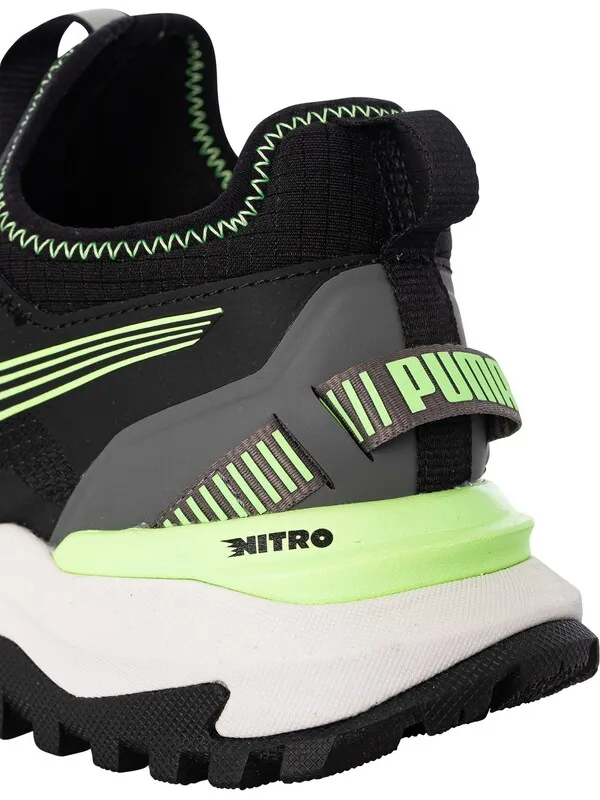 Puma Voyage Nitro Trainers - Black/Fizzy Lime