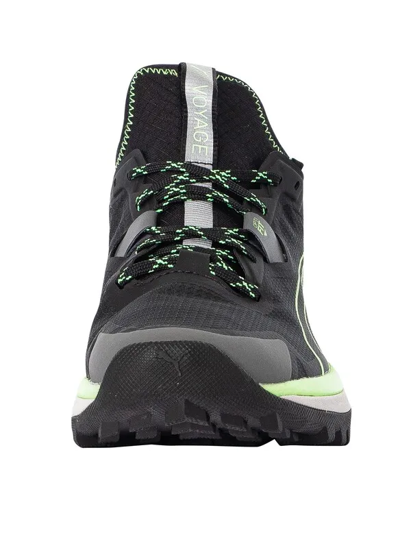 Puma Voyage Nitro Trainers - Black/Fizzy Lime