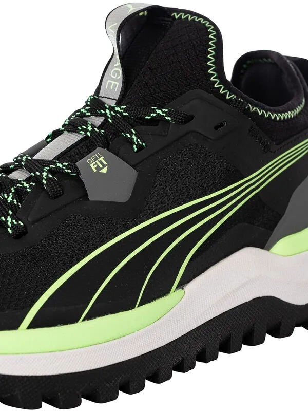 Puma Voyage Nitro Trainers - Black/Fizzy Lime