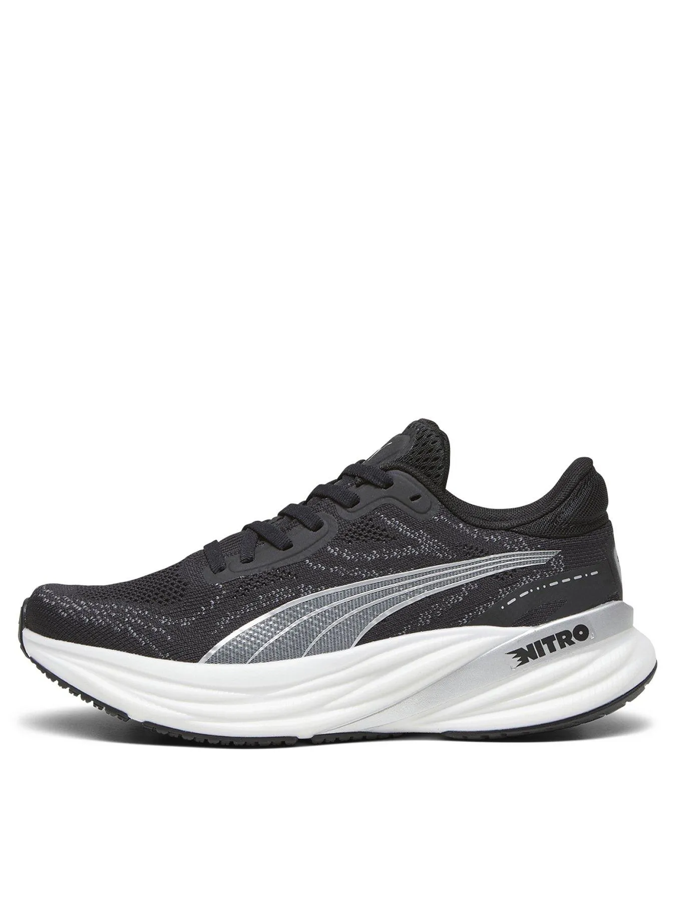 Puma Womens Running Magnify Nitro 2 Trainers - Black/White