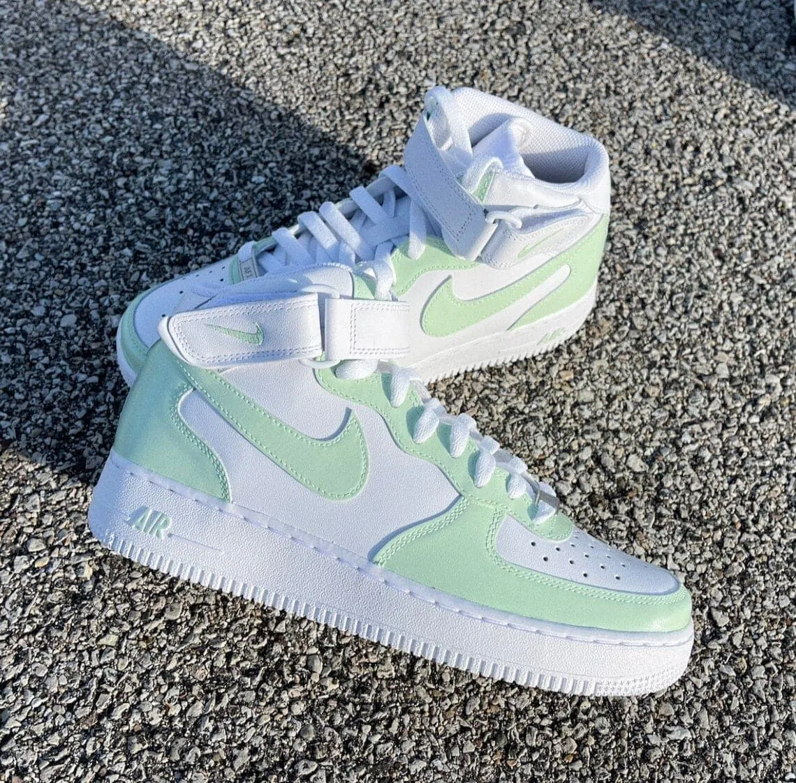 Sage Green Nike Air Force 1 Mid