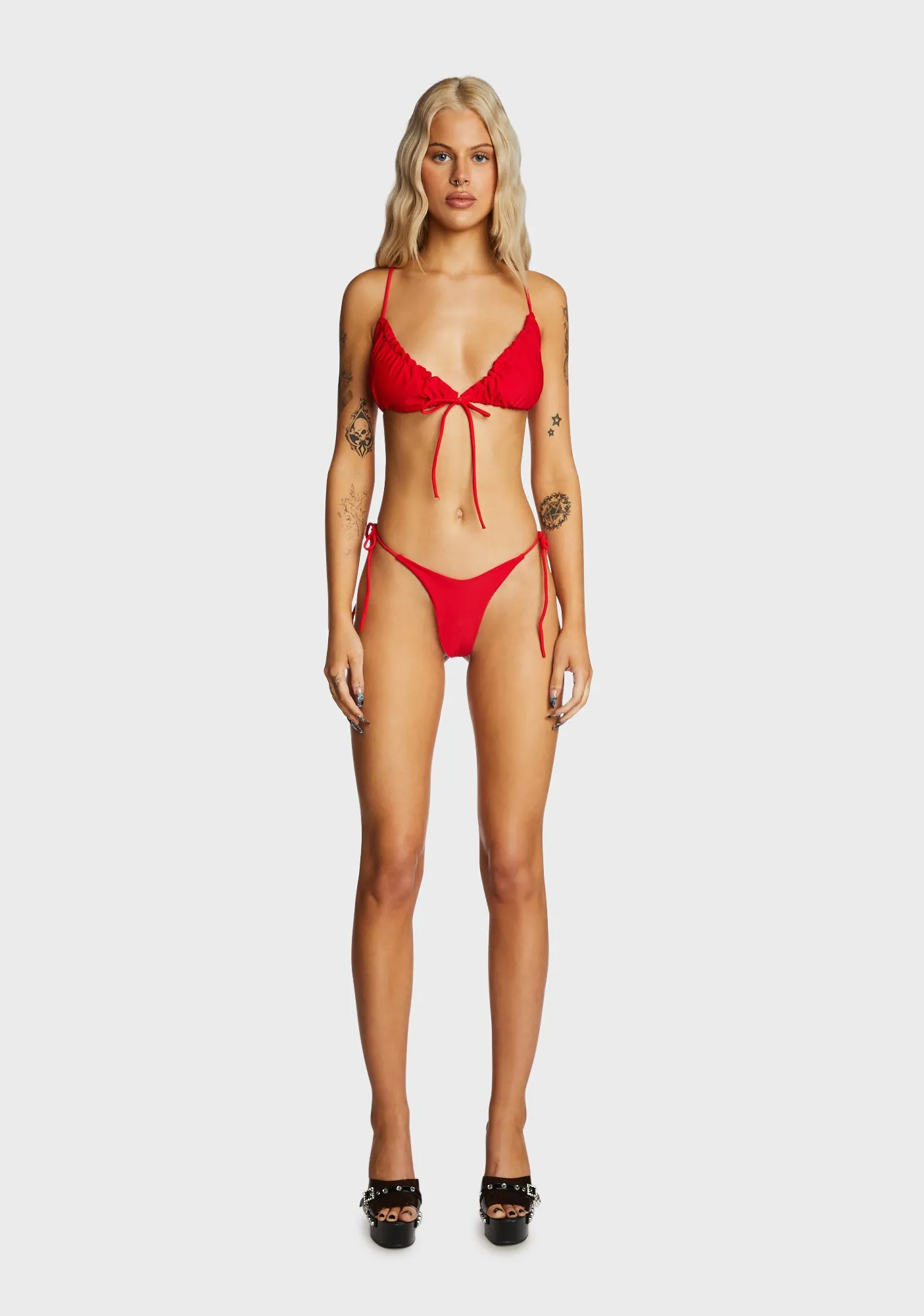 Soaring True Bikini Set - Red-