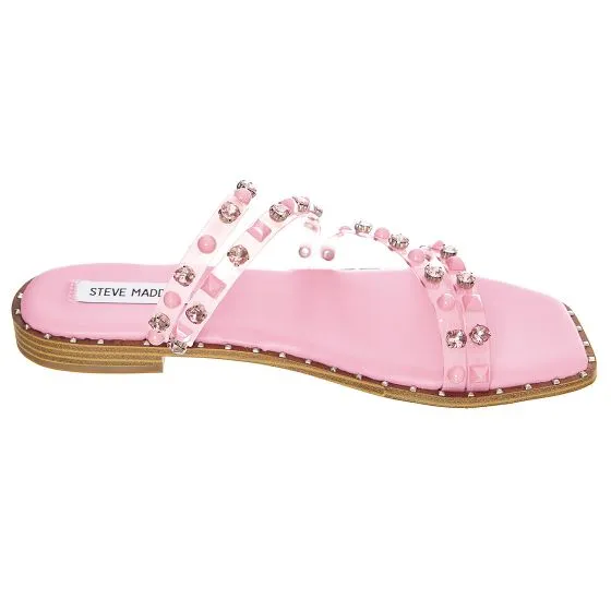 Steve Madden Womens Skyler Pink Candy Sandals