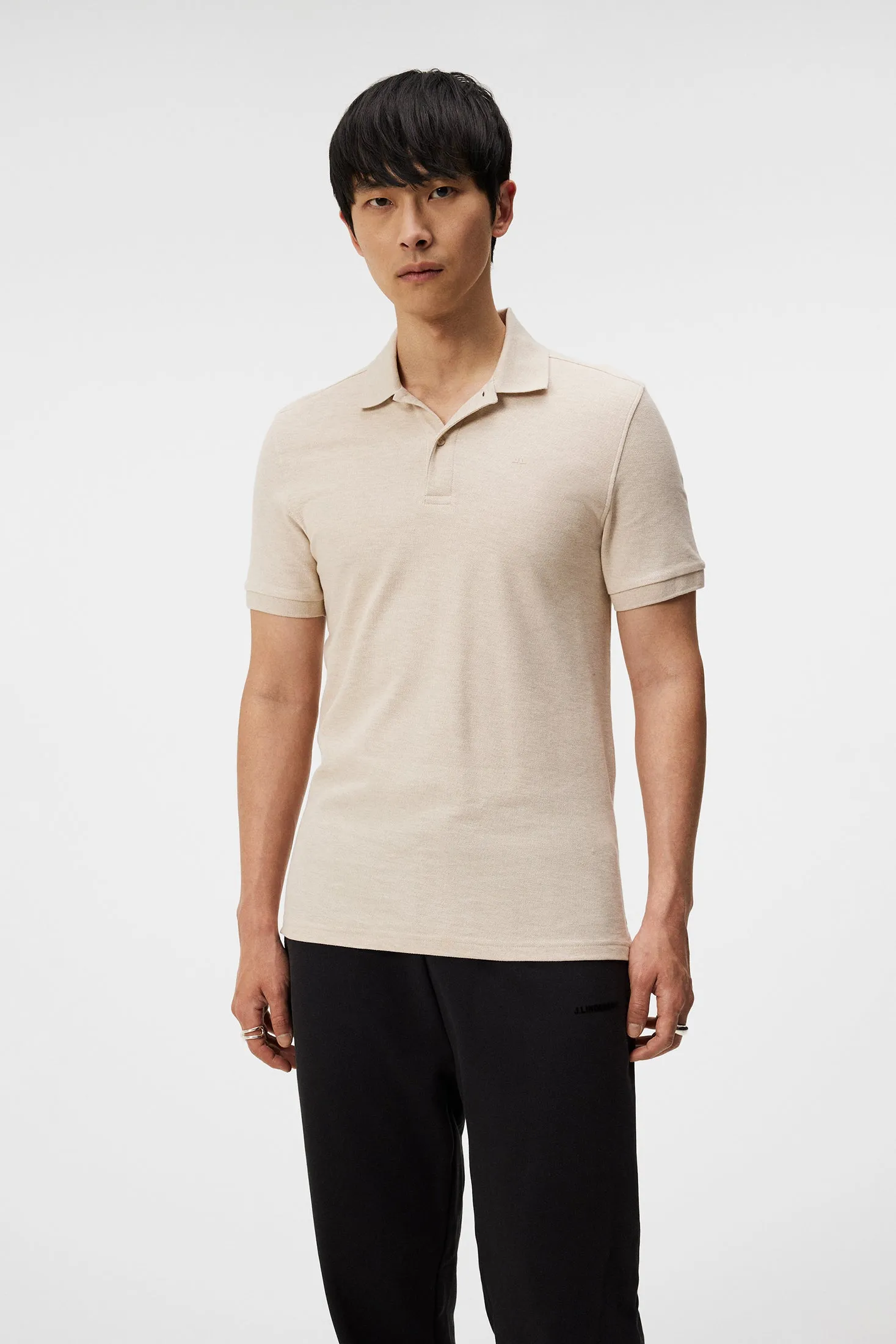 Troy Polo Shirt / Moonbeam Melange