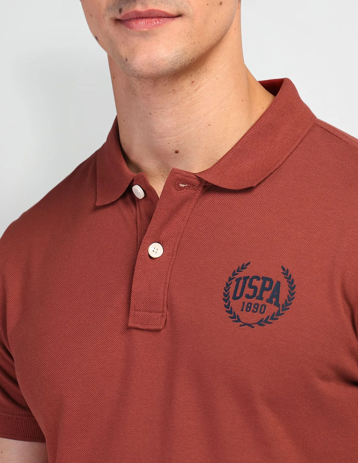 U.S. Polo Assn. Denim Co. Brand Print Polo Shirt