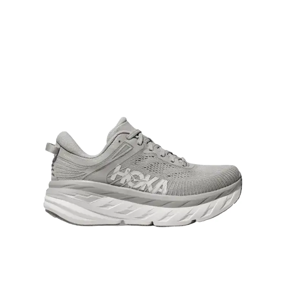 Women's Hoka Bondi 7 Color: Harbor Mist / White (WIDE WIDTH)