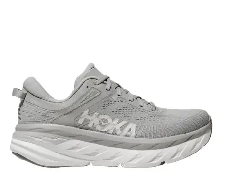 Women's Hoka Bondi 7 Color: Harbor Mist / White (WIDE WIDTH)