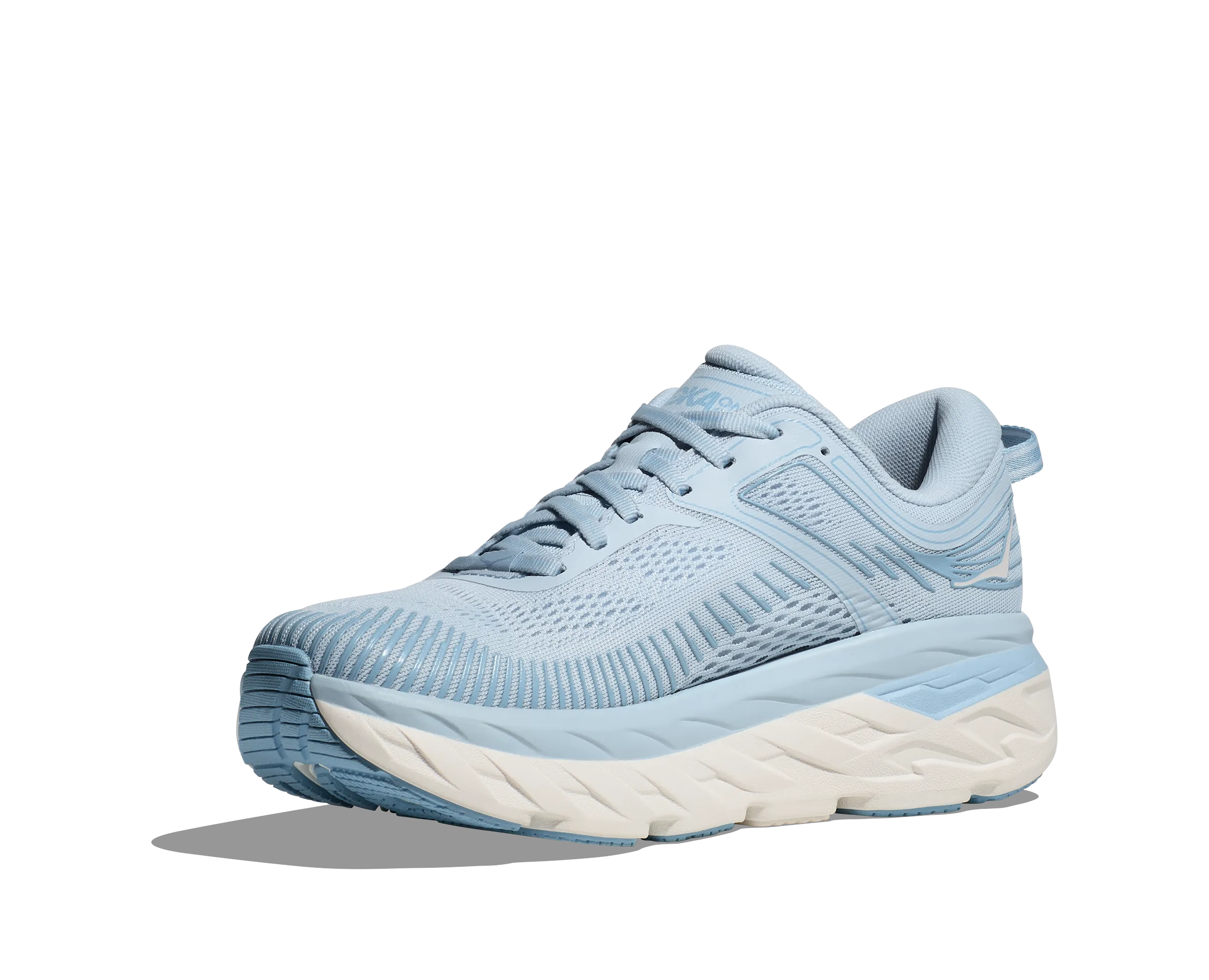 Women's Hoka Bondi 7 Color: Ice Water / White