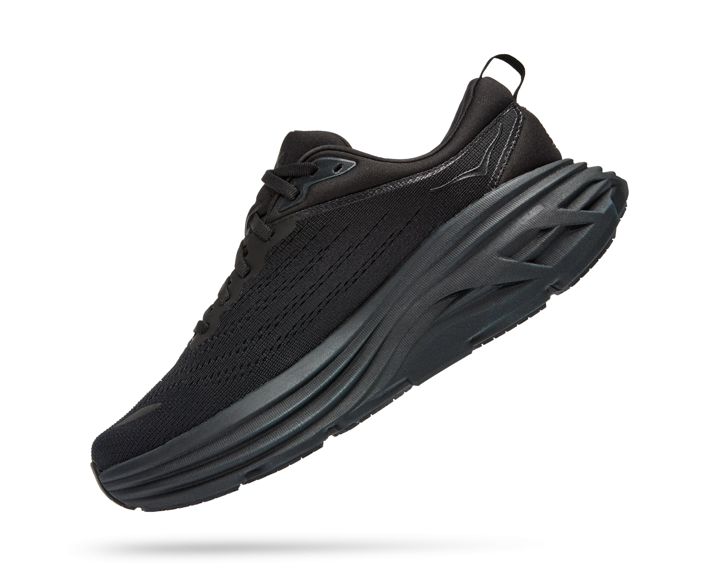 Women's Hoka Bondi 8 Color: Black / Black  (WIDE WIDTH)