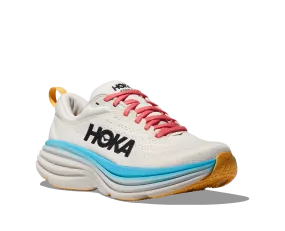 Women's Hoka Bondi 8 Color: Blanc/ Swim Day