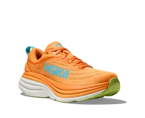 Women's Hoka Bondi 8 Color: Solar Flare / Lettuce