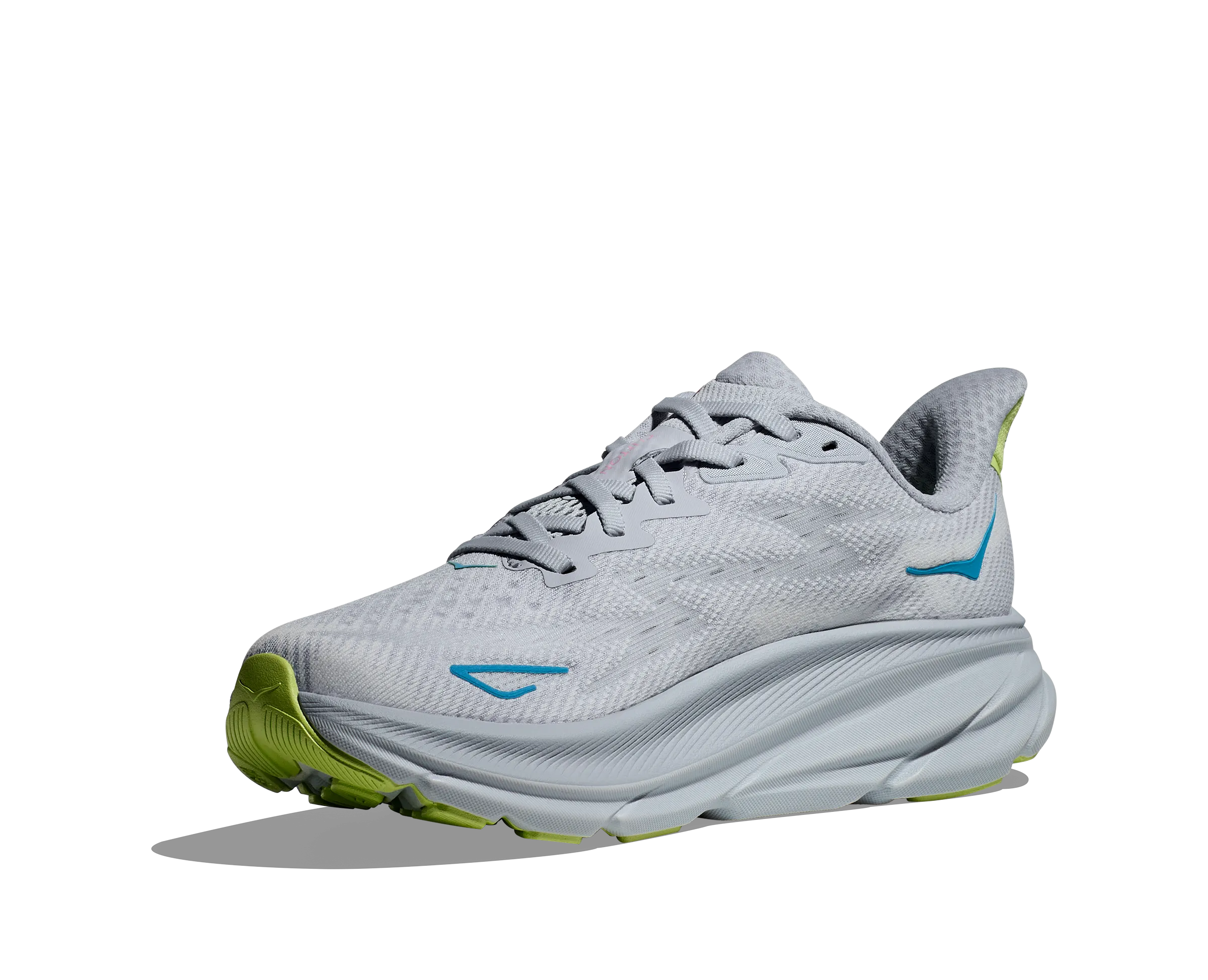 Women's Hoka Clifton 9 Color: Gull/Sea Ice (WIDE WIDTH)