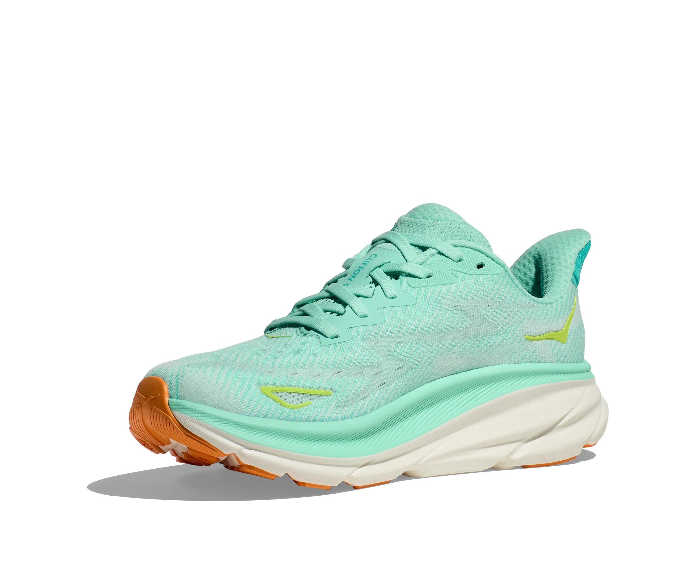 Women's Hoka Clifton 9 Color: Seafoam / Aqua Breeze