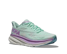 Women's Hoka Clifton 9 Color: Sunlit Ocean / Lilac Mist