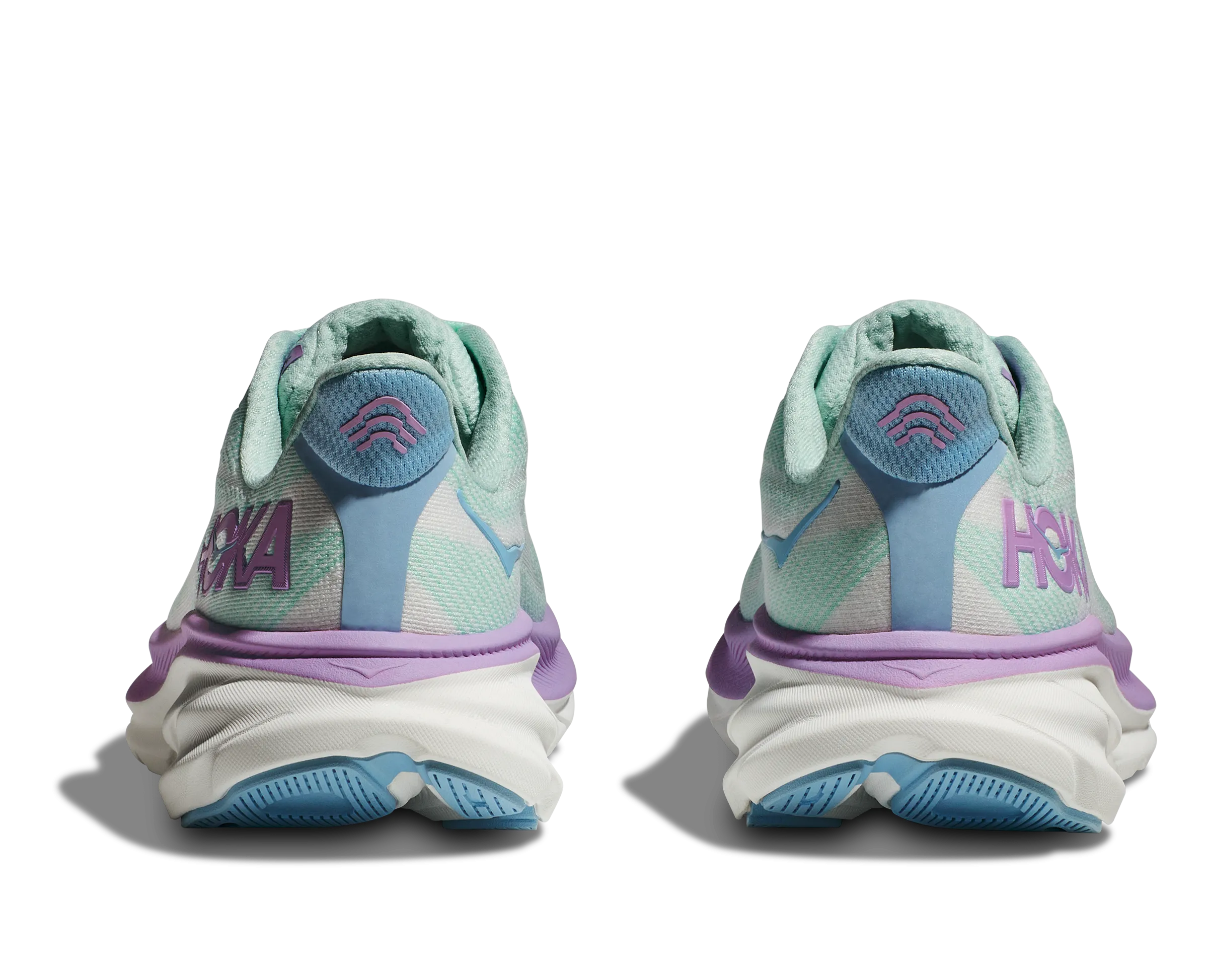 Women's Hoka Clifton 9 Color: Sunlit Ocean / Lilac Mist